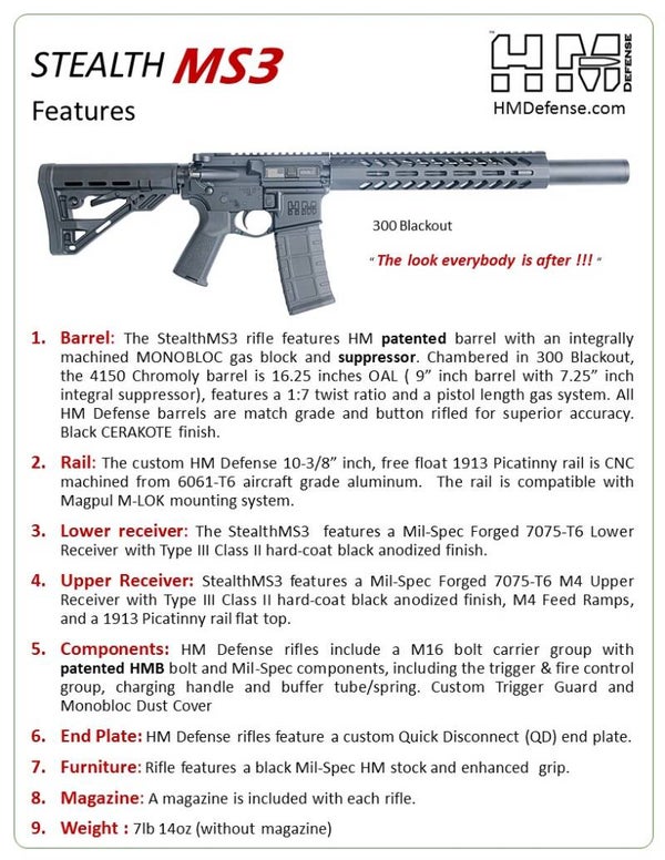 HM Defense Stealth MS3