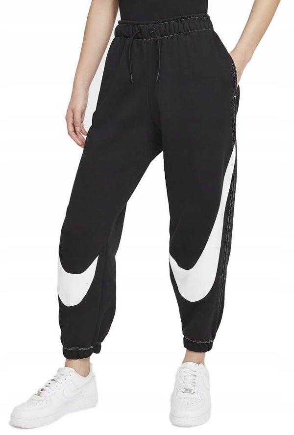 Damskie Spodnie Nike Sportswear Swoosh Średni Stan DM3314-010 1X 50-52