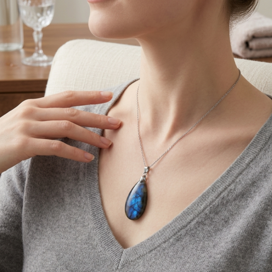 Pendentif en Labradorite