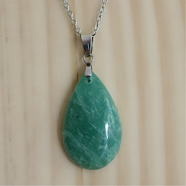 Pendentif goutte " Larme d'Atlantide" - Amazonite