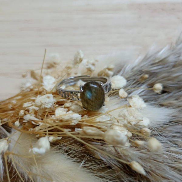 Bague " Éclat secret " - Labradorite