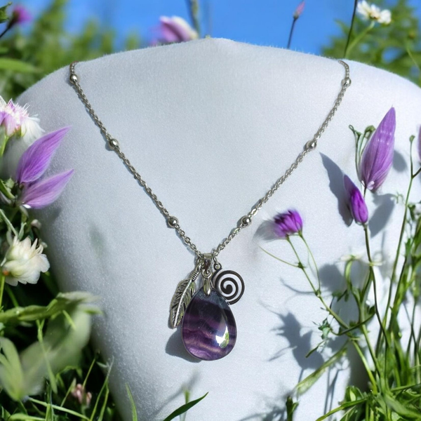 Collier Talisman " Souffle d'Air "