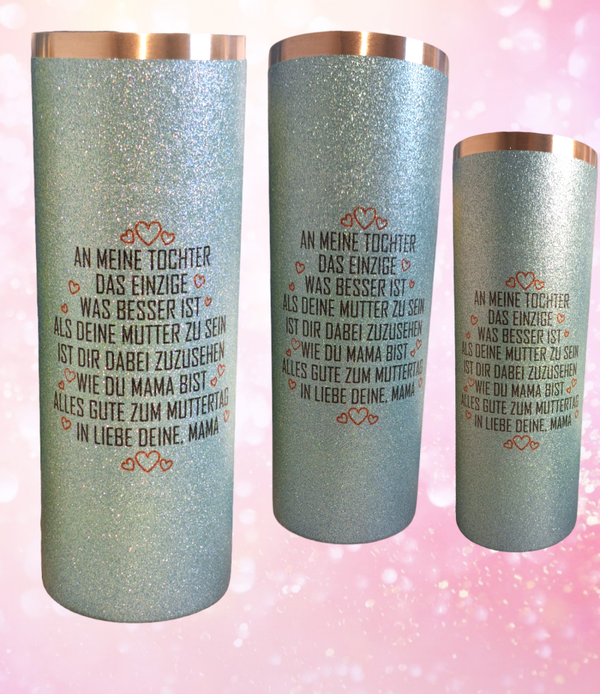 Glitzertumbler Blau