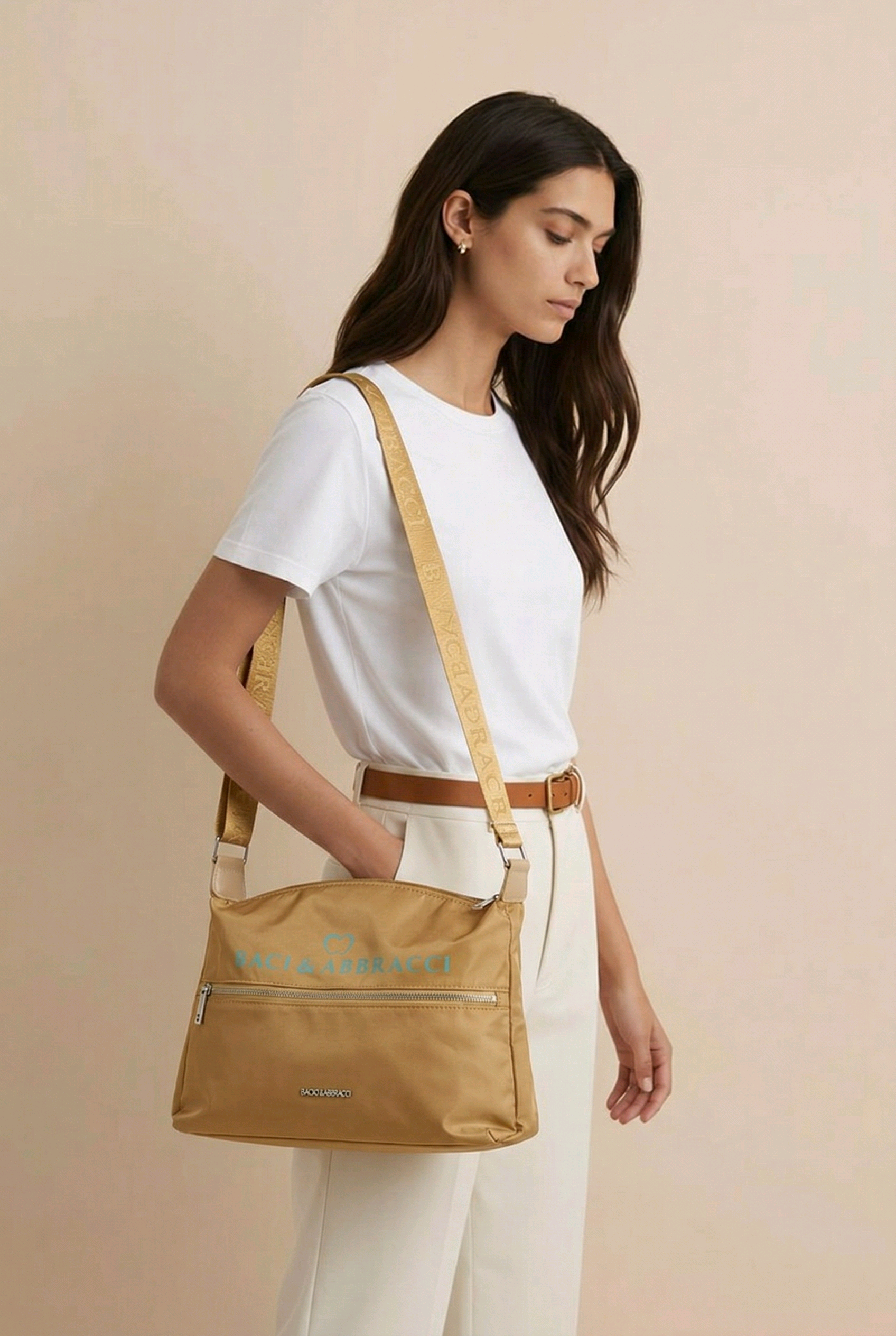 Handtas “Baci Elegance” – bruin en kleur beige bij bestellen kleur zeggen