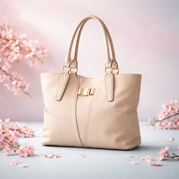 Grote tas beige