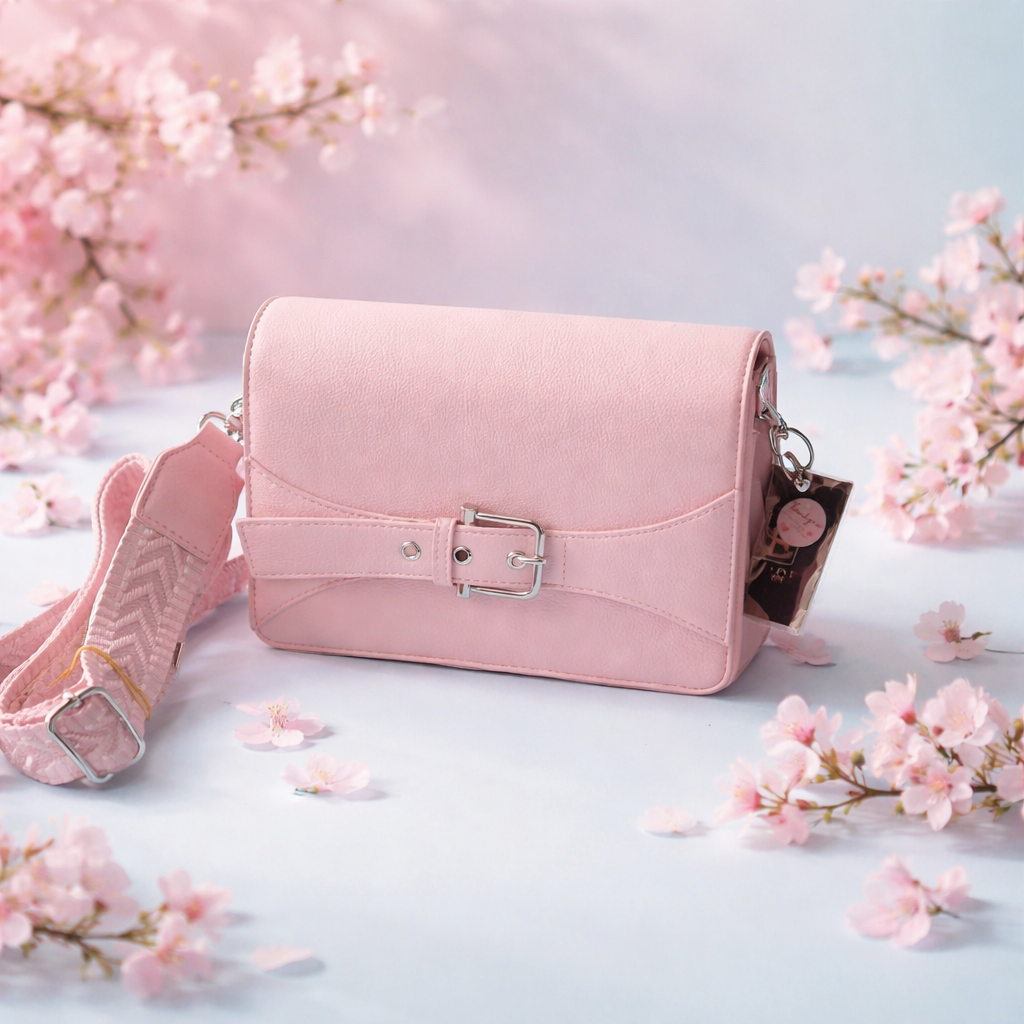 Klein leuk tasje rose