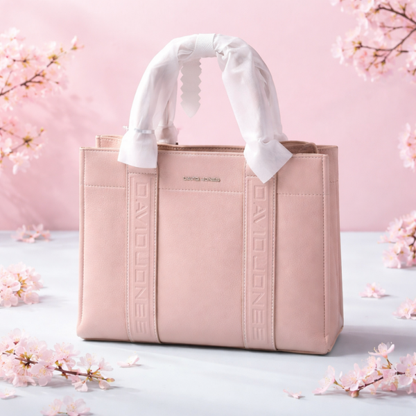 Mooie grote tas van David jones beige