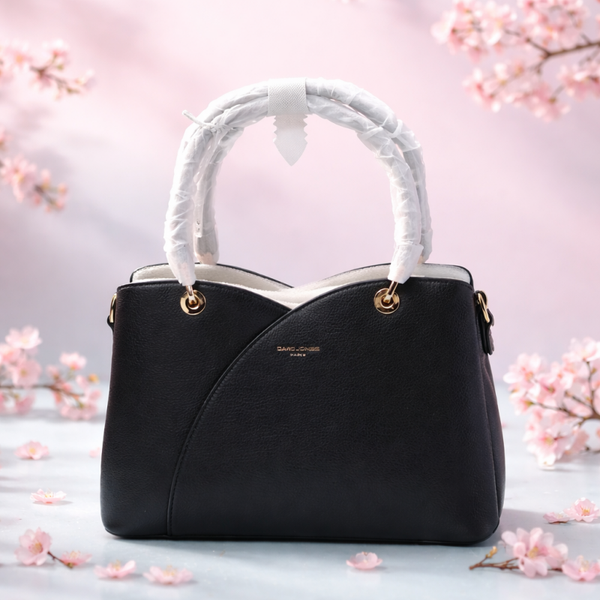 Luxe zwarte midden tas merk David jones