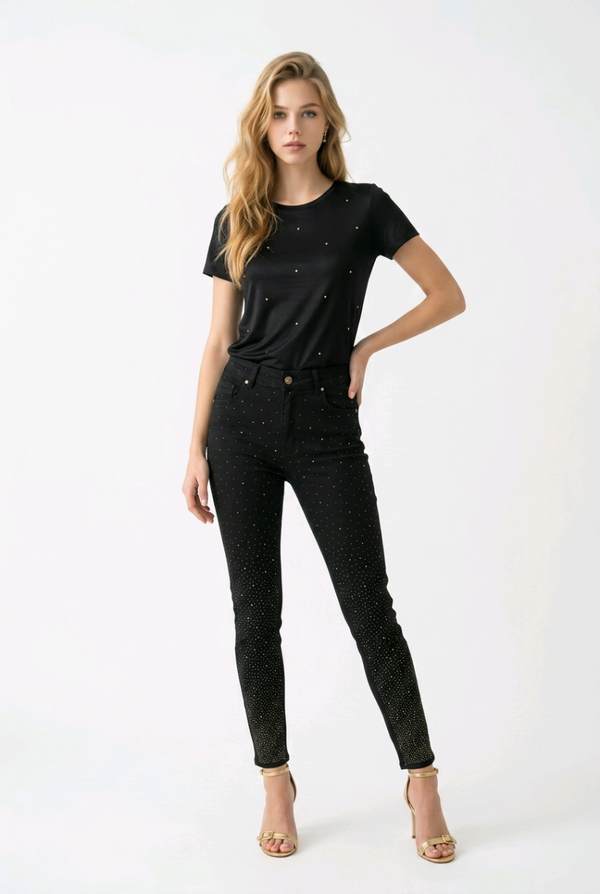 Jaens broek met glitter