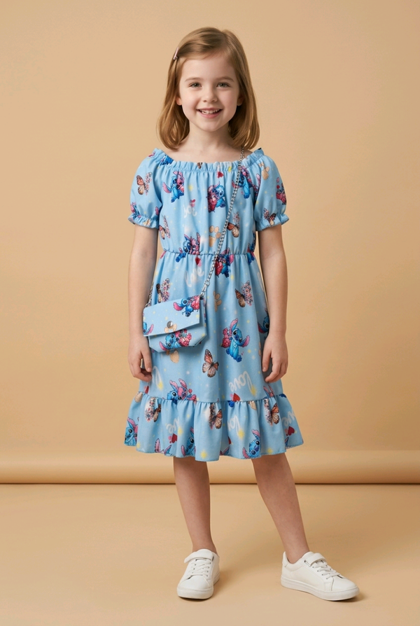 Stitch kleedje met handtasje