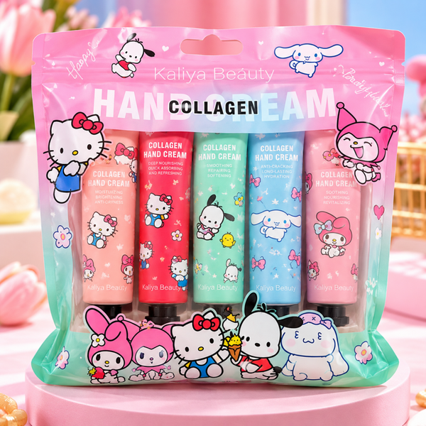 💗 Kaliya Beauty Collagen Handcrème – Cute Sanrio Design 🎀