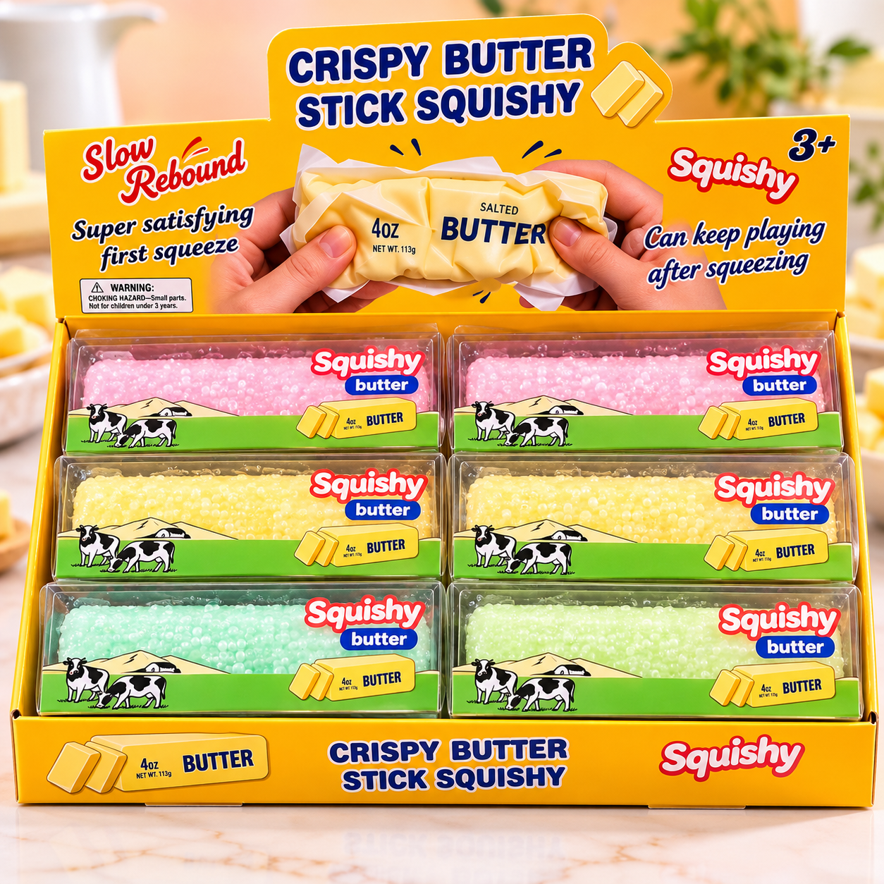 🧈 Crispy Butter Stick Squishy – GirlFashion