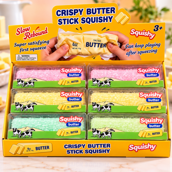 🧈 Crispy Butter Stick Squishy – GirlFashion