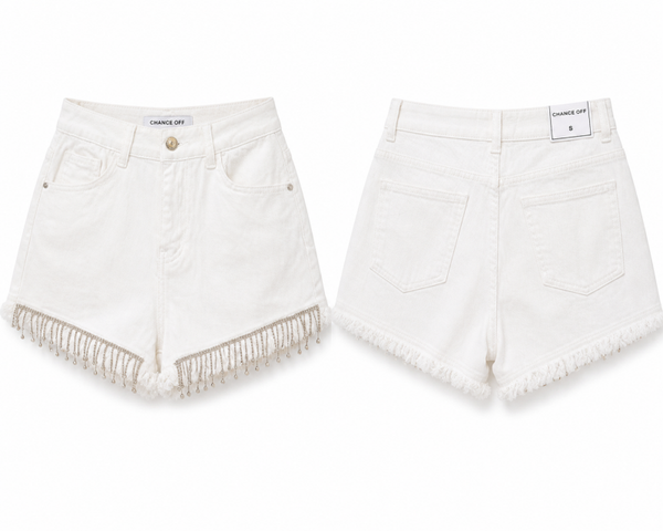 Wit short maat S
