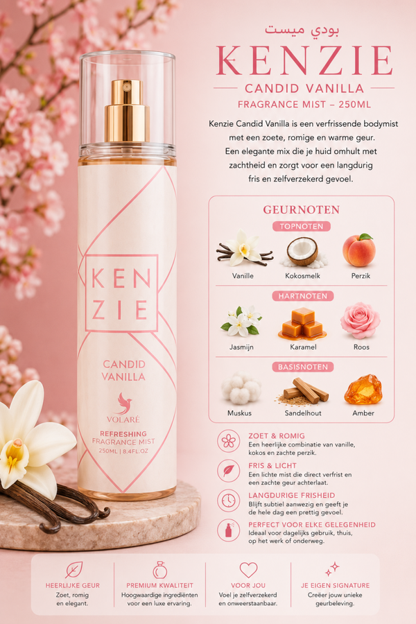 Kenzie Candid Vanilla Fragrance Mist