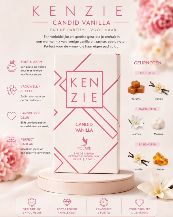 Kenzie Candid Vanilla Eau de Parfum zijn:25 ml