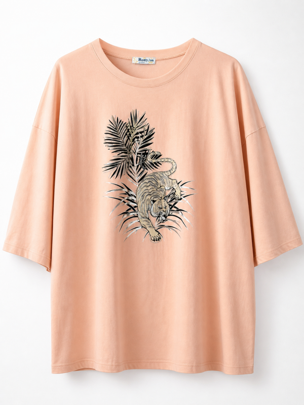 T-shirt Tijgerprint maat XL
