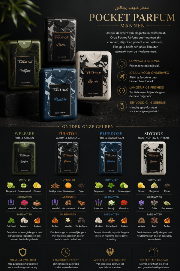 Pocket parfum heren