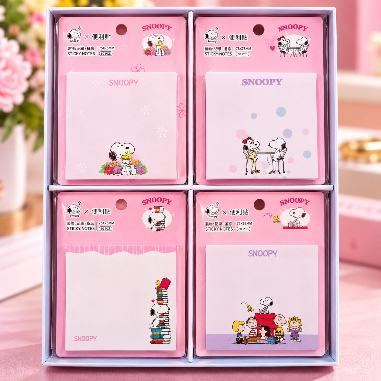 💗 Snoopy Sticky Notes – Schattige memoblaadjes voor GirlFashion 🐶  Deze leuke