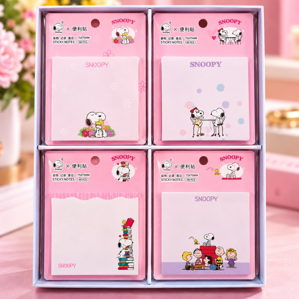 💗 Snoopy Sticky Notes – Schattige memoblaadjes voor GirlFashion 🐶  Deze leuke