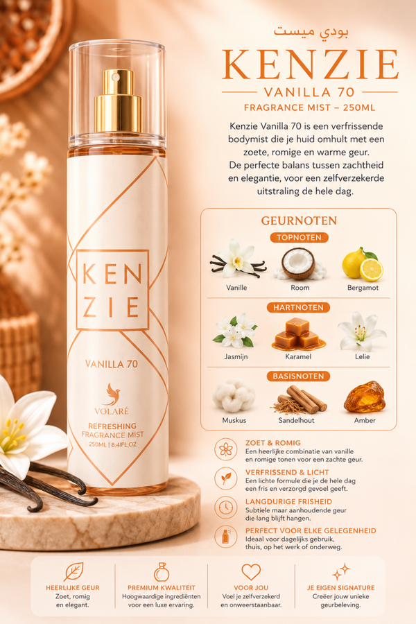 Kenzie Vanilla 70 Fragrance Mist