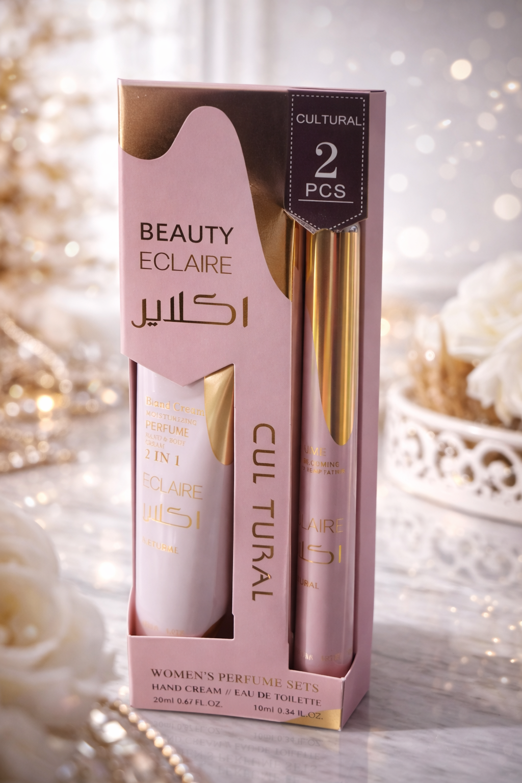 Eclaire parfum staafje en hand creme