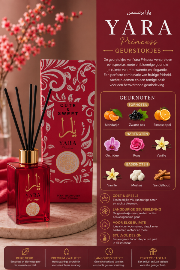 Yara Princess Geurstokjes (rood