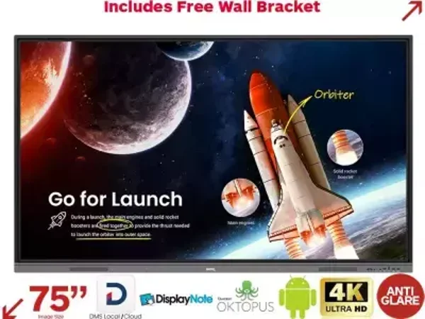 BenQ RE7503 75” 4K Android Education Interactive Touchscreen