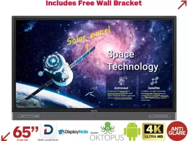 BenQ RP6502 65” 4K Android Education Interactive Touchscreen