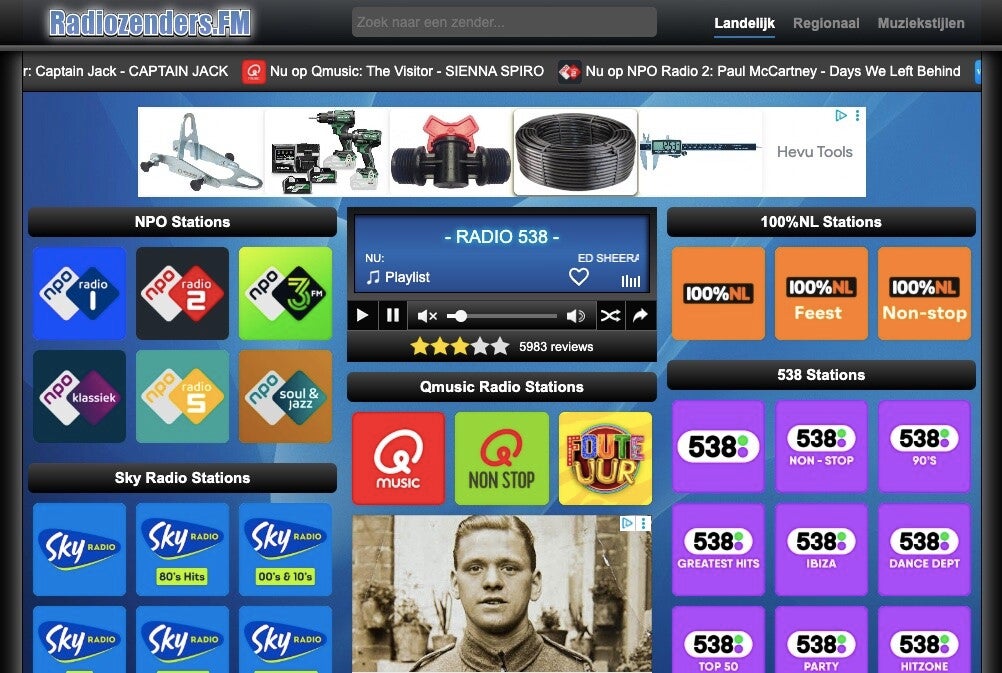 Radiozenders.FM - Live radio luisteren via internet.