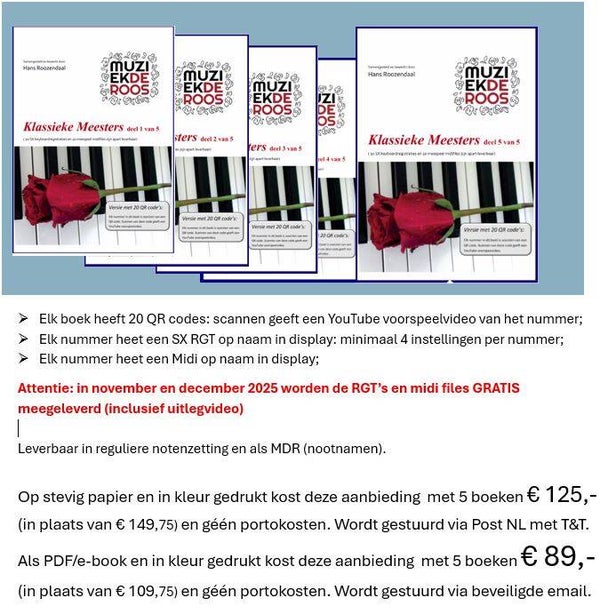 Klassieke Meesters Combi aanbieding op papier of PDF (ook MDR)