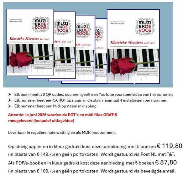 Klassieke Meesters Combi aanbieding op papier of PDF (ook MDR)