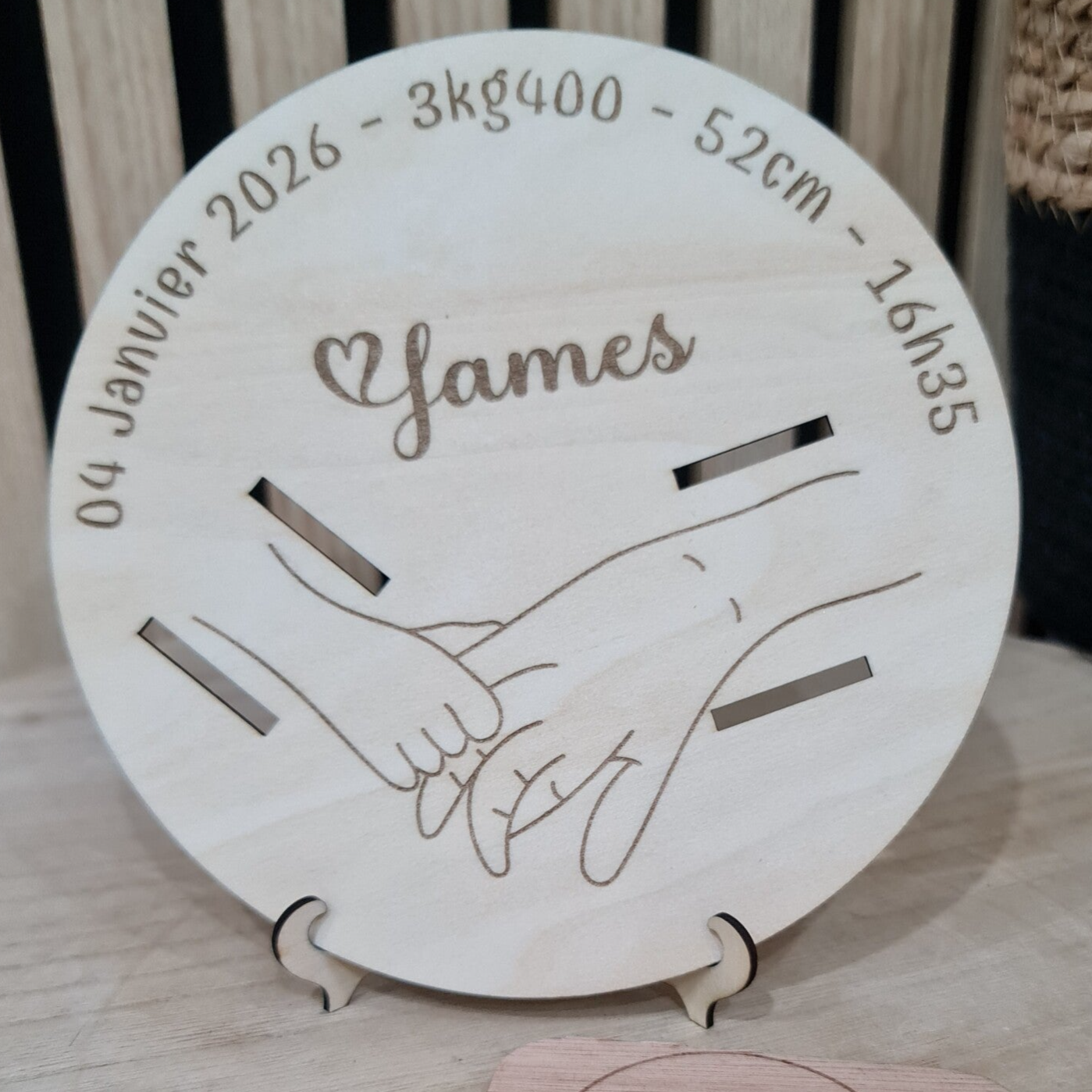 Porte bracelet de naissance maman et bébé