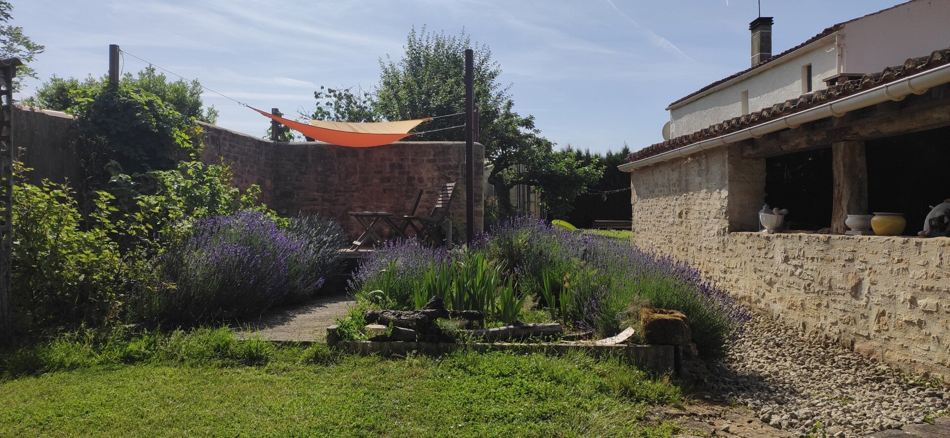 Sun shade in the vendee