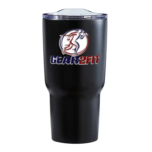 GEAR2FIT® BRAND Aluminum Water Bottle with Carabiner – Black 32 oz.