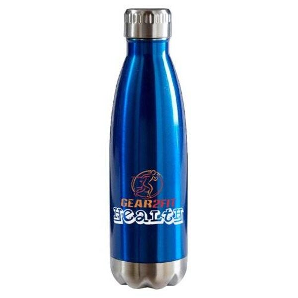 GEAR2FIT® Blue Copper Vacuum Insulated Bottle - 17oz