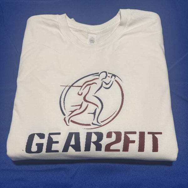 GEAR2FIT® FLG T-SHIRT WHITE 100% COTTON SIZE L