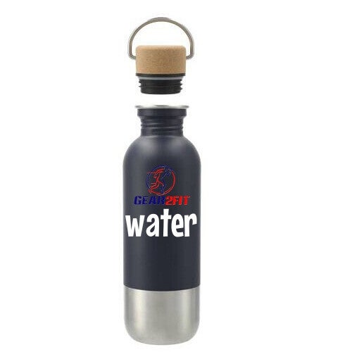 GEAR2FIT® Navy Blue Vacuum Insulated Bottle - 17oz