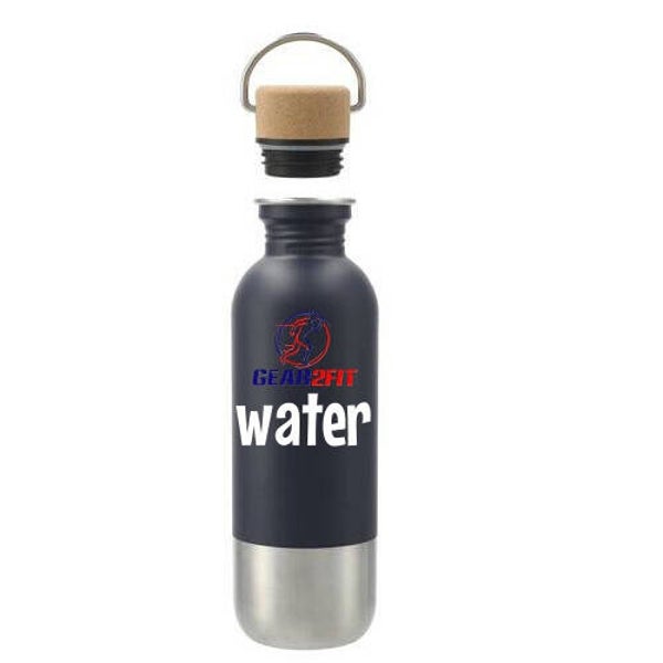 GEAR2FIT® Navy Blue Vacuum Insulated Bottle - 17oz