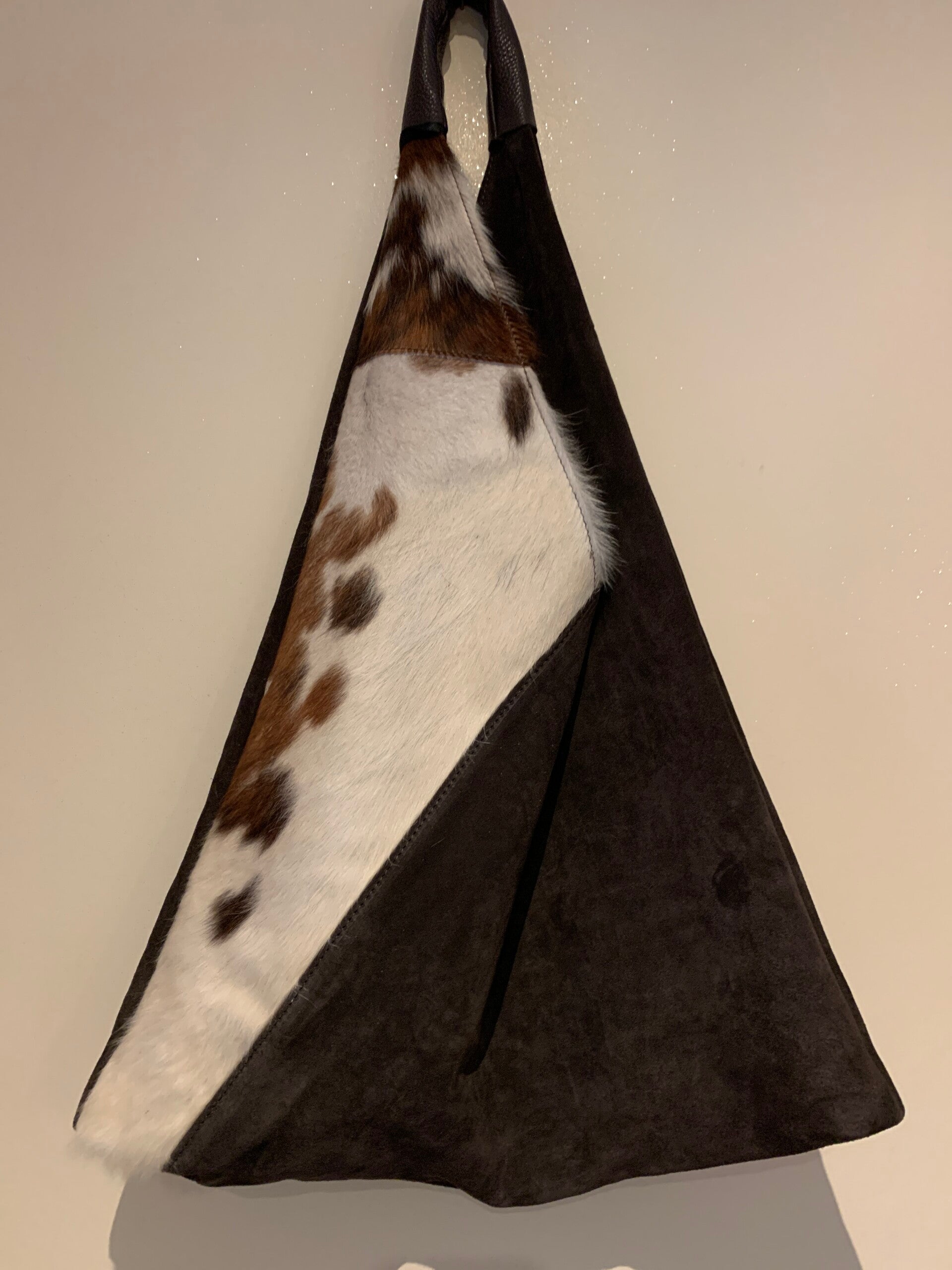 Handtas leder en koevel