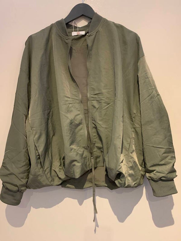 Vest bomber kaki oversized