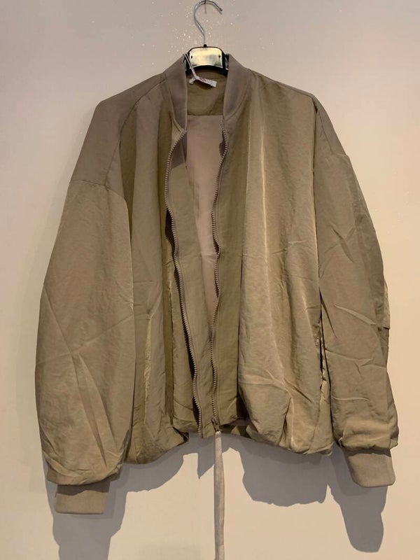 Vest bomber beige oversized