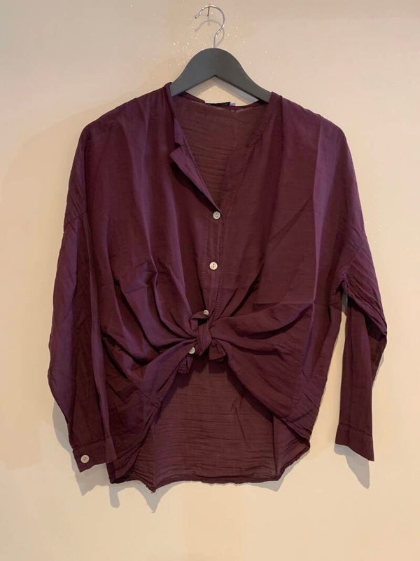 Hemd bordeau