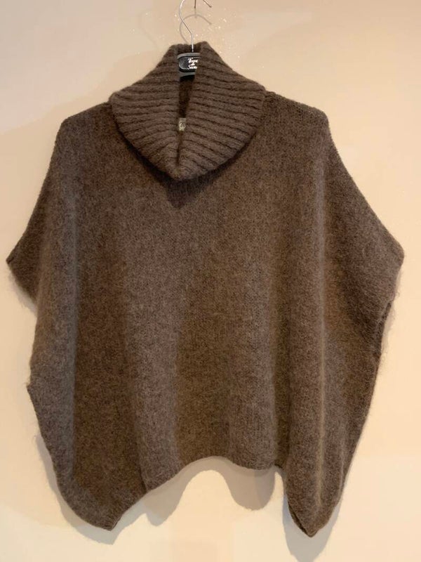 Trui bruin baby alpaca