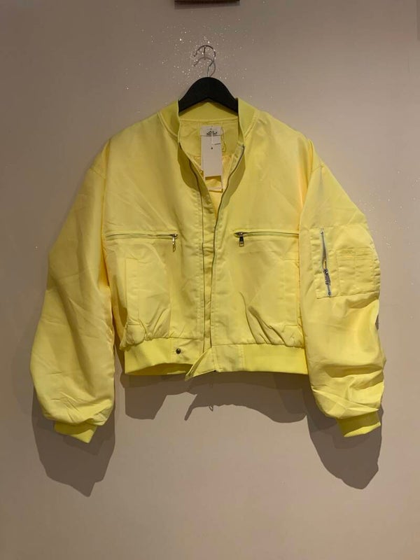Bomber vest geel