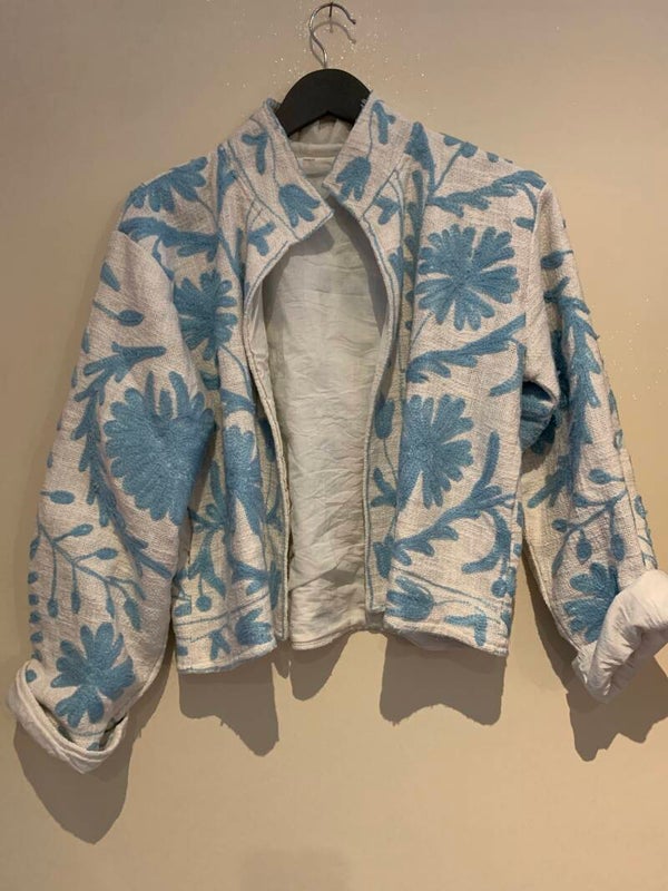 Vest katoen broderie