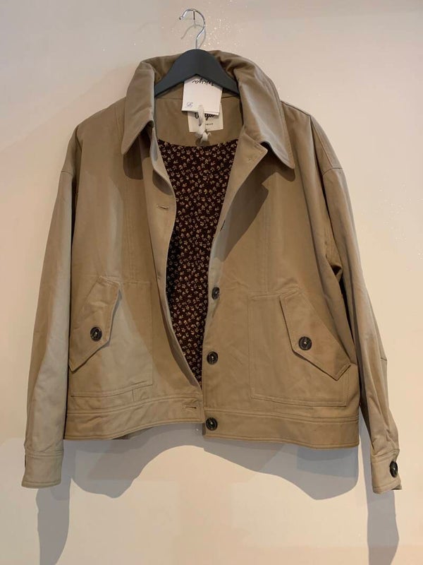 Jas, korte trench 100% katoen