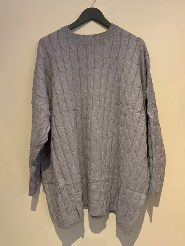 Trui oversized grijs