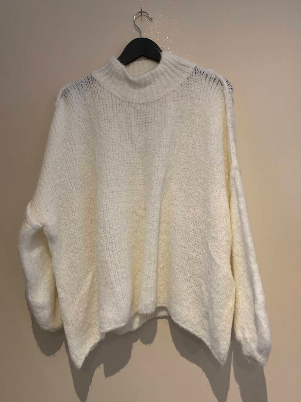 Trui vanilla wol en viscose