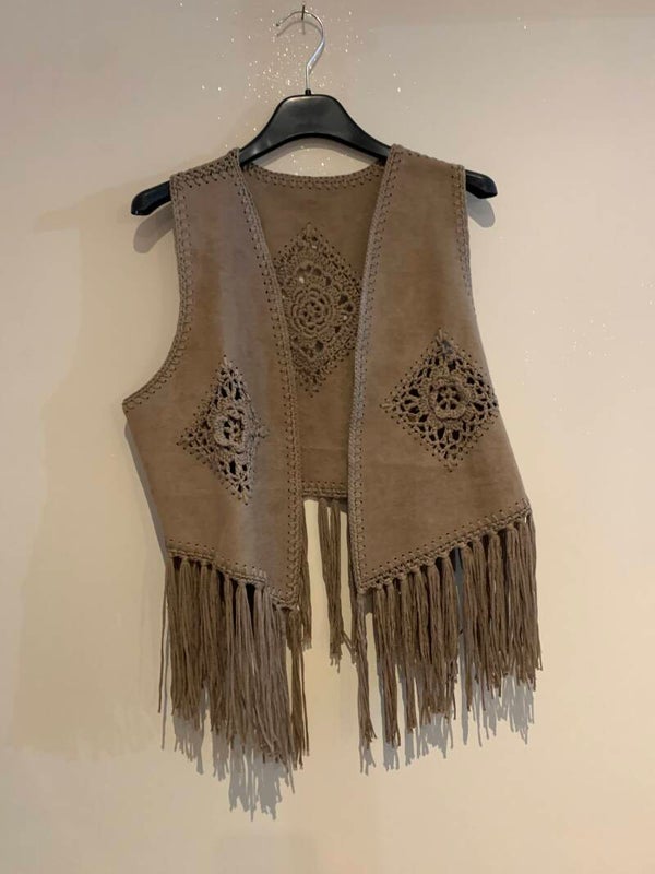 Gilet met franjes